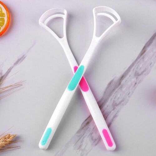 1PC Tongue Brush Tongue Scraper Cleaner Dental Oral Care Tongue Brush Tongue Cleaning Tools Dental Oral Care New