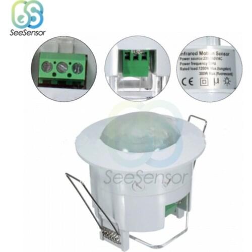 AC 110V 220V 240V 360 Degree Ceiling PIR Motion Sensor Switch IR Infrared Induction Sensor Detector Switch for LED Light Lamp