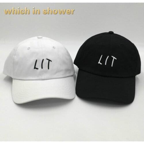 Which in shower black white adjustable stitch LIT dad hat women men cotton baseball cap k pop summer snapback hat brand sun bone