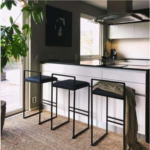 Nordic bar stool modern minimalist bar chair fashion front desk chair personality personality bar chair creative high stool