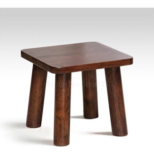 All solid wood stool home small bench children footstool non-toxic environmental protection paint short stool
