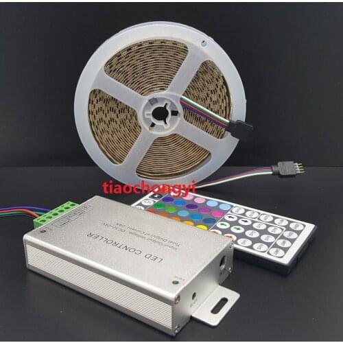 DC12V 5M 5050 RGB 600LED LED Strip light non waterproof IP20 + 24A 44key IR Remote Controller