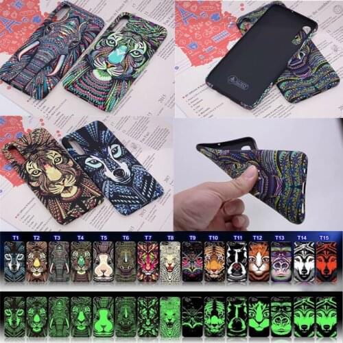 Luminous Animal Case For Samsung A50 S9 S10 Plus Case Elephant Tiger Night Glow Slim Soft Phone Cases For iPhone XR XS Max