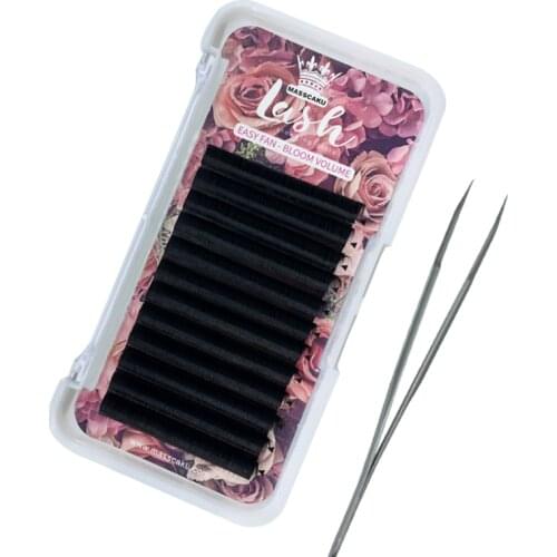 High Quality Private Label C/D curl volume mega eyelashes synthetic Silk Eyelashes Extension easy to make fan Lash Extension