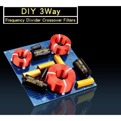 HIFIDIY LIVE DIY high-end Hi-Fi 3Way 3 speaker Unit (tweeter+mid+bass) Speakers audio Frequency Divider Crossover Filters US-385