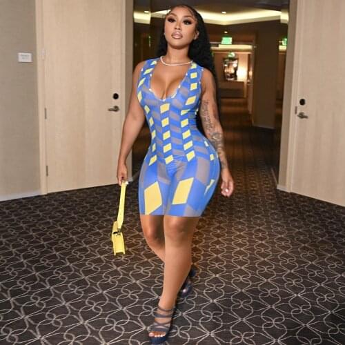 2021 Summer Casual Fashion Women Slimming Street Sexy Nightclub Tight Vest Sleeveless Print Alphabetic Jumpsuit