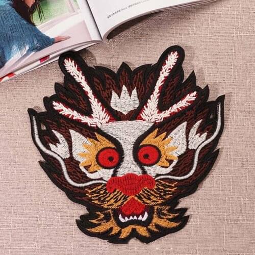 1pcs Exquisite Dragon Embroidery Clothes Patches for Clothing Coat Decor 3D DIY Chinese Monster Animal Accessories