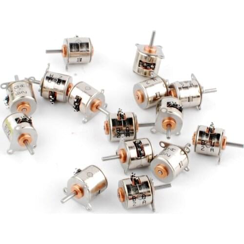 15pcs 6V dia 10mm micro 2 phase 4 wire stepper motor 18 degress mini stepping motor