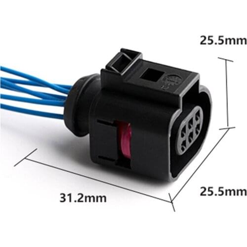 1J0973713 SAMPLE 10SETS 6Pin AMP Car Electrical Wire Connectors