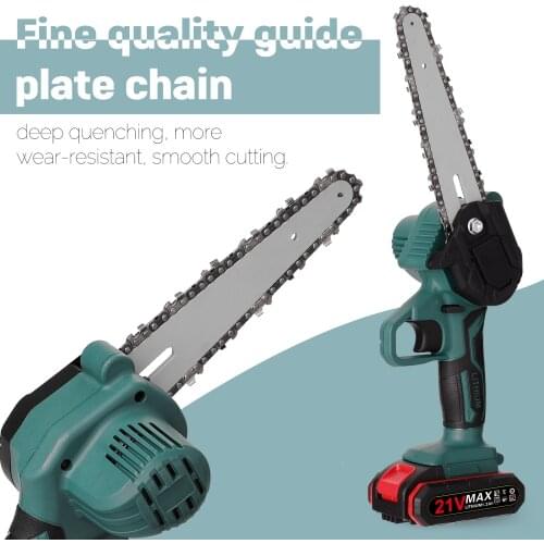 6-Inch Electric Pruning Saw Rechargeable Small Wood Spliting Chainsaw 21V Battery One-handed Woodworking Tool for Garden Orchard