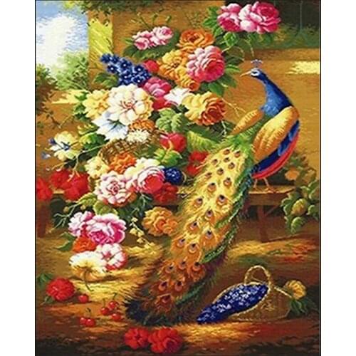 Full Drill 5d Diamond Painting New Arrival Animals Diamond Embroidery Birds Flower Pictures With Rhinestones Home Decor Gift