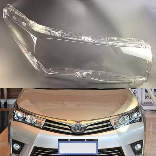 Car Headlight Lens For Toyota Corolla 2014 2015 2016 2017 Headlamp Lens Car Replacement Transparent Auto Shell