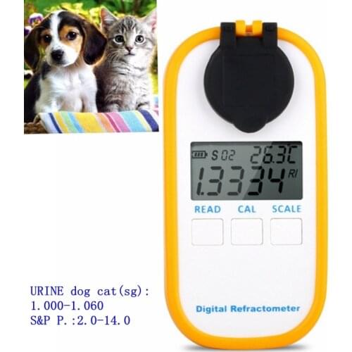 Pet Urine Digital Refractometer House Dog Cat URINE sg Veterinary Serum Protein Piss Animal Clinical Specific Gravity Tester