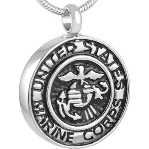 CMJ8386 Dog Tag America Marine Corps Ash Holder Loss necklace Memorial Jewelry Pendant for Ashes Free Shipping