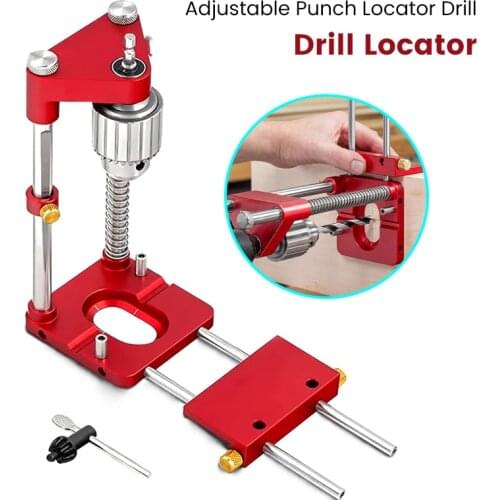 Woodworking Drill Locator Template Guide Mini Bench Drill Press Machine DIY Puncher instruments drill bit Locator For Woodworker