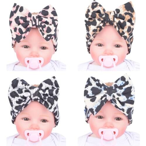Baby Headband Girls Cute Hair Accessories Cotton Leopard Print Toddler Hair Bands for Baby Girls Kids Headbands Princess