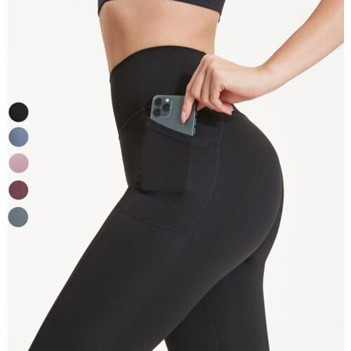 Vansydical Stretchy Squat Proof Running Sport Tights with Pockets Athletic Fitness Leggings Women Buttery Soft Gym Yoga Pants