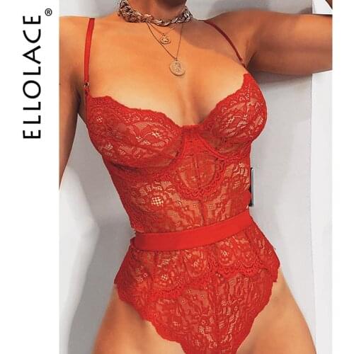 Ellolace Lace Body Sexy Bodysuit Women Backless Overalls For Women Bodysuits Bodycon Rompers Body Women Backless Jumpsuit Women