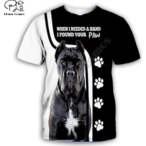 Cane corso limited edition 3D Printed men for women t shirt Harajuku Short sleeve shirt summer Casual Unisex tshirt tops