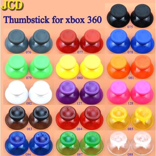 JCD 2pcs 16 Color Analog Joystick Grip Cap for Microsoft Xbox 360 Joypad Controller Mushroom Joystick Cover