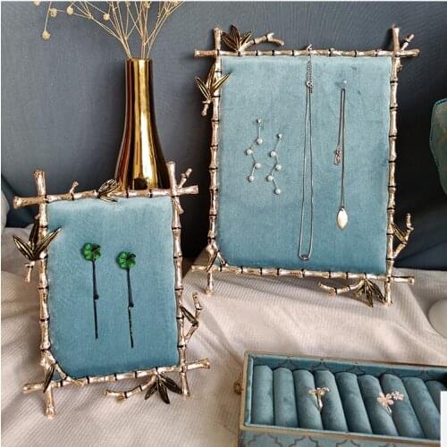 Creative Earrings Necklace Display Shelf Dressing Cabinet Desktop Ornaments Jewelry Storage Rack Display Props Window Decoration