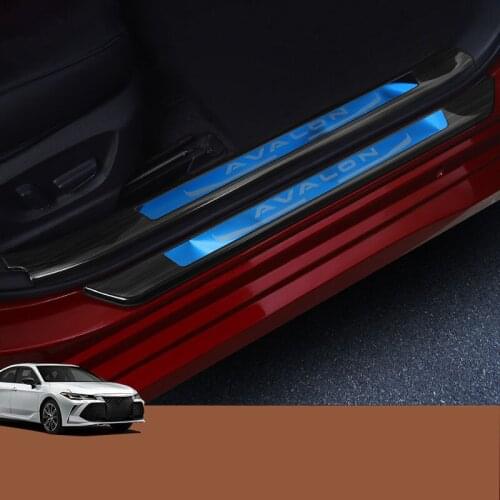 Door sill modification special welcome pedal guard plate exterior door pedal decoration Accessories For Toyota AVALON 2019 2020