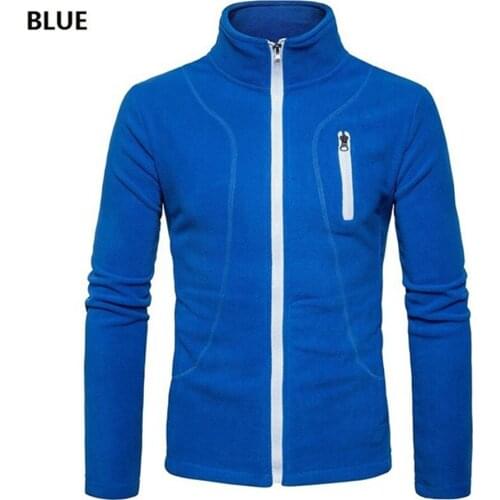 ZOGAA Men Full Zip Long Sleeved Hooded Sweatshirt Fashion Pure Color Autumn All-match Clothes Coat Top Hoodies Men Sportswear