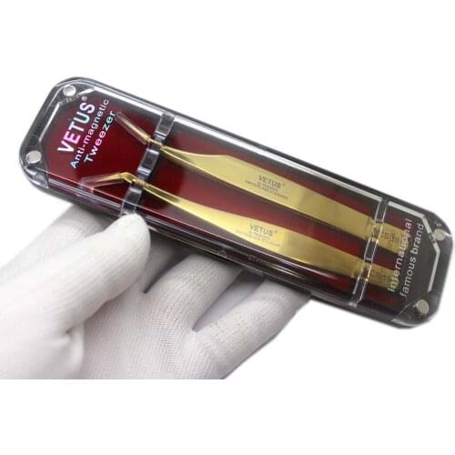 Pack of 2 Vetus MCS Tweezers for Eyelash Extensions