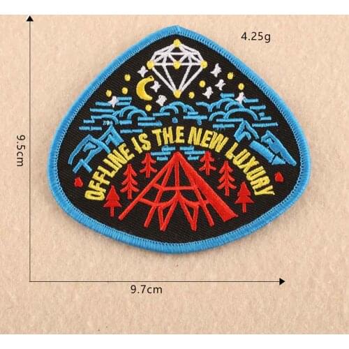 Offline Girls Iron On Embroidered Clothes Patches For Clothing Stickers Garment Wholesale