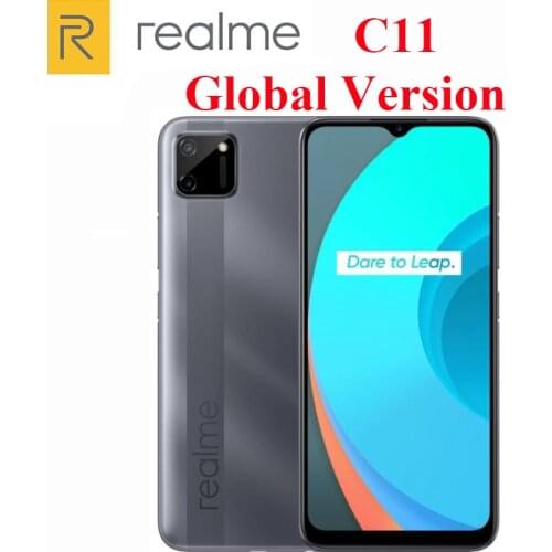 Original Official New Realme C11 2021 NFC Global Version 2GB RAM 32GB ROM 6.5inch HD+ 5000mAh Long-Lasting Battery 8.0MP Camera