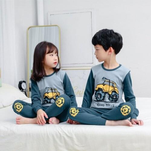 Animals Pijamas For Children Girl Set Baby Pajamas Spring Autumn Full Sleeve Cotton Boys Sleepwear Kids Pyjamas Set Toddler Pjs