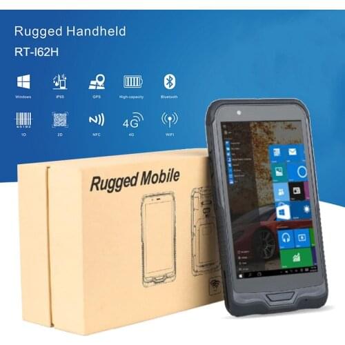 6 Inch Waterproof Windows 10 OS Tablet 4G RAM 64G ROM 1D 2D Honeywell Barcode Scanner Wifi Bluetooth GPS GSM/4G Camera PDA Phone
