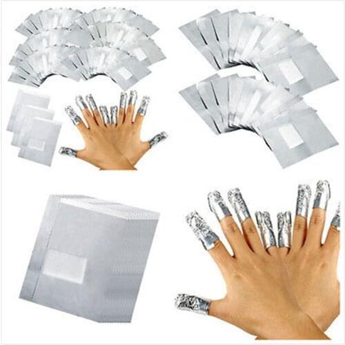 Nail Supplies For Professionals Arrival 100pcs Aluminium Foil Nail Art Soak Off Acrylic Gel Polish Nail Wraps Remover