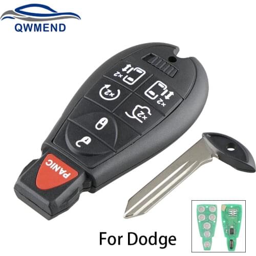 Remote Car Key for Dodge M3N5WY783X for Dodge Caravan Chrysler Town & Country Jeep 433Mhz 6+1 7 Buttons Smart Control Keyless