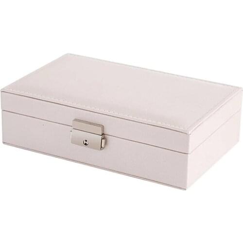 Jewelry Box PU Leather Jewellery Storage Earring Boxes Packaging Storage Display Case Organizer for Home Girl Gift