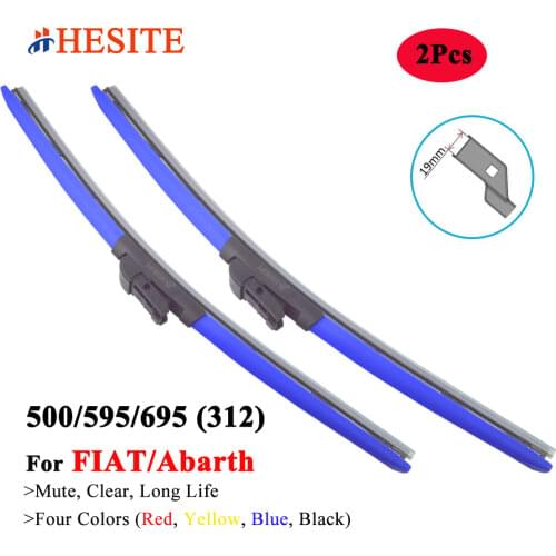 HESITE Colorful Wiper Blades For Abarth 495 500 595 695 124 GT Spider Grand Punto EVO Car Accessories 2012 2013 2019 2020 2021