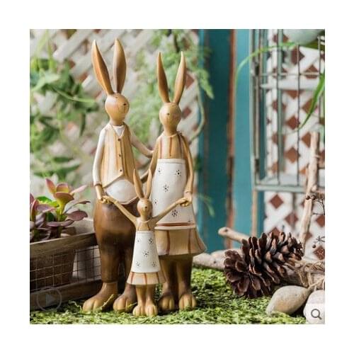 SuDoll Cute Rabbit Family Christmas Friends Girl Resin Doll for Child Gift