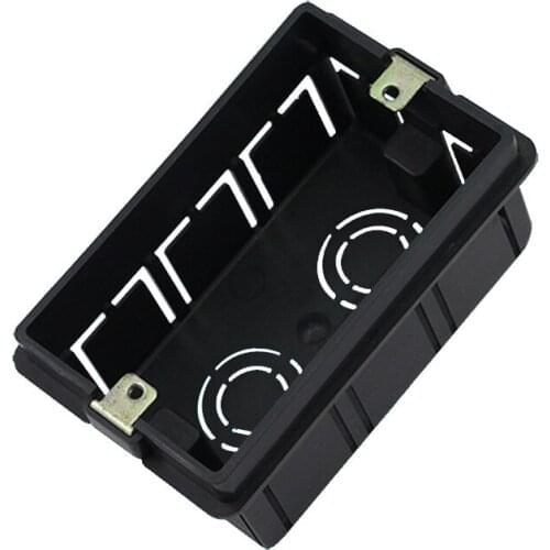 Type 118 American Italian type dark power supply double socket connection bottom box 118-02