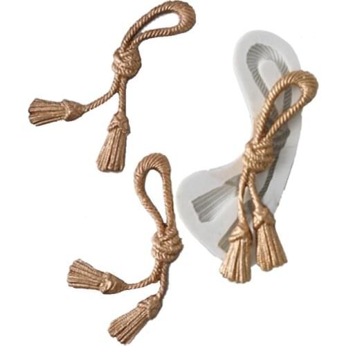 Rope broom shape soft candy silicone mold fondant cake decoration tool chocolate mold Gumpaste Mold