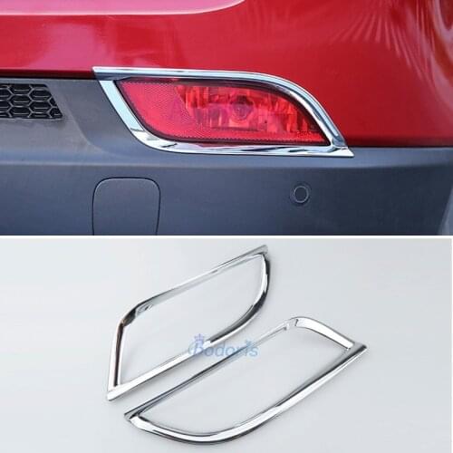 Rear Reflector Fog Light Lamp Cover Sticker Decoration Garinish Moulding Trim Frame 2017 2018 For Jeep Compass Car Accessories
