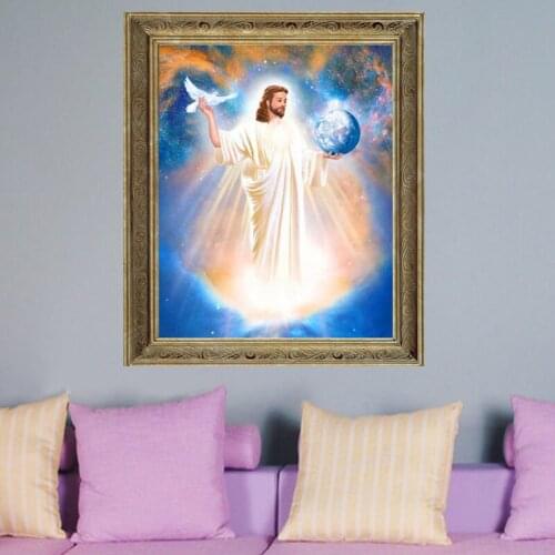 Golden panno 5D diamond embroidery icon full resin diamond with picture mosaic diy Square diamond painting religious 09