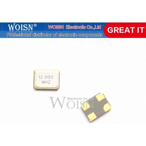 1pcs/lot Passive crystal oscillator 3225 12M 12MHZ 12.000MHZ patch 4 pin 4P resonator 3.2*2.5MM In Stock
