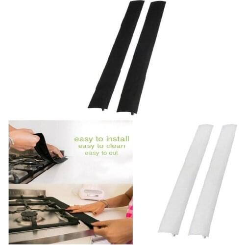 Hot Convenient 21Inch Silicone Kitchen Stove Counter Gaps Cover Oven Guard Spill Seal Slit Filler FP8 NO05