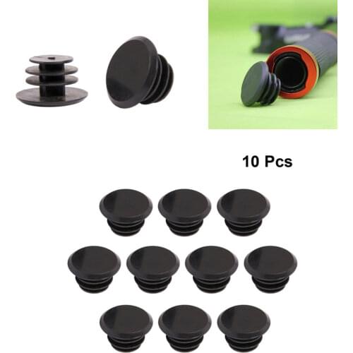 10pcs Mountain Bike Bar Plugs MTB Road Bicycle Handlebar End Plugs Handlebar Caps Plastic PVC Handle Grip Bar End Stoppers