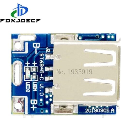 100pcs 5V Boost Step Up Power Module Lithium LiPo Battery Charging Protection Board LED Display USB for DIY Charger 134N3P