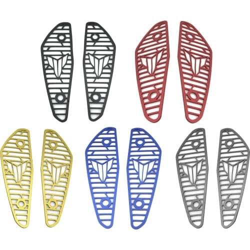 2 Pieces Motorcycle Air Intake Cover Guard Protection Protector For Yamaha MT-15 18-20 Black