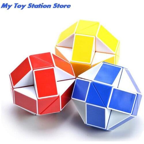 1pcs Hot Puzzles 3D Cool Snake Magic Variety Popular Twist Educational Toy Kids Game Transformable Plastic Puzzle Baby Gift