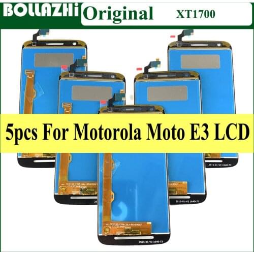 5 Piece/lot For Motorola Moto E3 LCD Display XT1700 Screen Digitizer Assembly Replacement For Motorola E3 Display 5.0"