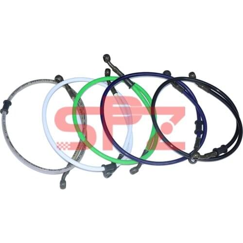 800MM 100% Brand New Motorcycle Dirt Bike Braided Brake Hose Wire Steel Brake Cable Hydraulic Banjo Tube Motorcycle Universal
