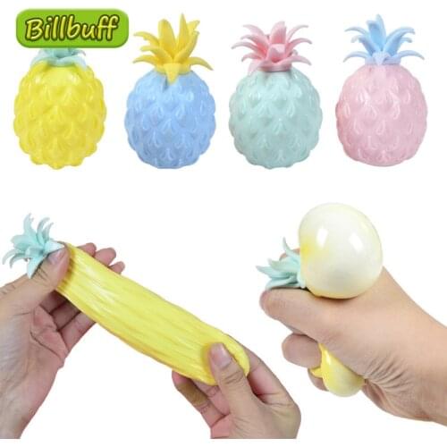 1Pc Anti Stress Fun Soft Pineapple Ball Stress Reliever Toy Children Adult Fidget Squishy Antistress Creativity Sensory Toy Gift